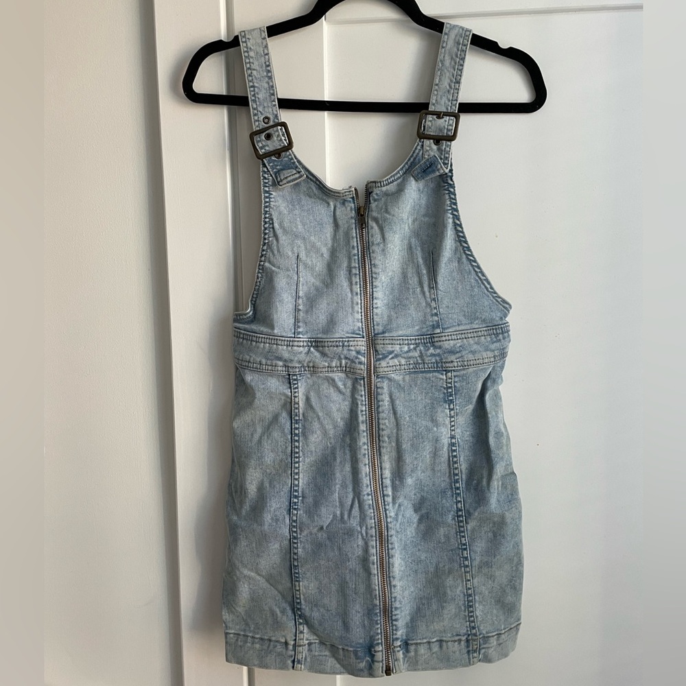 free people denim mini dress